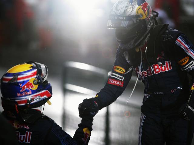 The pressures of F1 beginning to tell on the two Red Bull drivers