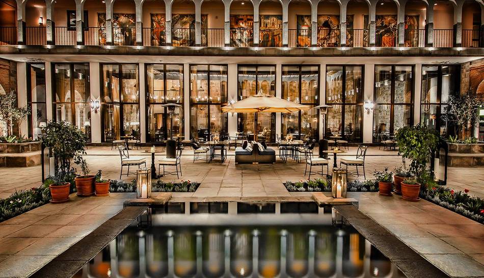 The new Marriott International hotel located at the gateway of Machu Picchu is built on grounds of a colonial monastery and exhibits ancient Inca artifacts found on the site