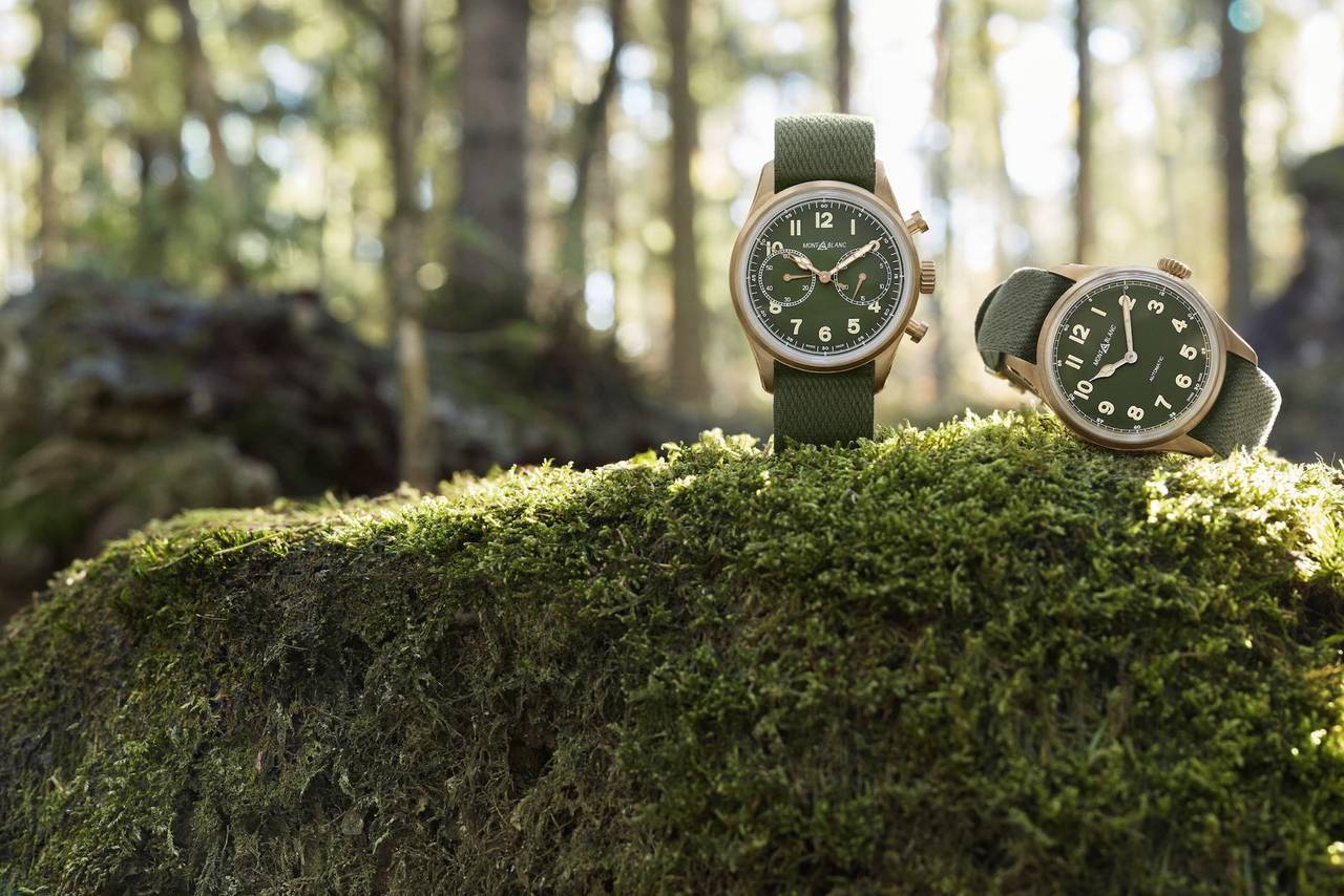 Three New Khaki Green Montblanc 1858 Timepieces Reinforces Connection with Nature Exploration SIHH2019 SENATUS