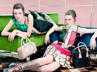 A sensuous playroom is the setting for the new Prada womenswear campaign, shot by Steven Meisel