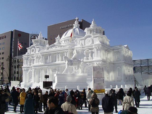 The Sapporo Snow Festival is one of Japan's largest winter events