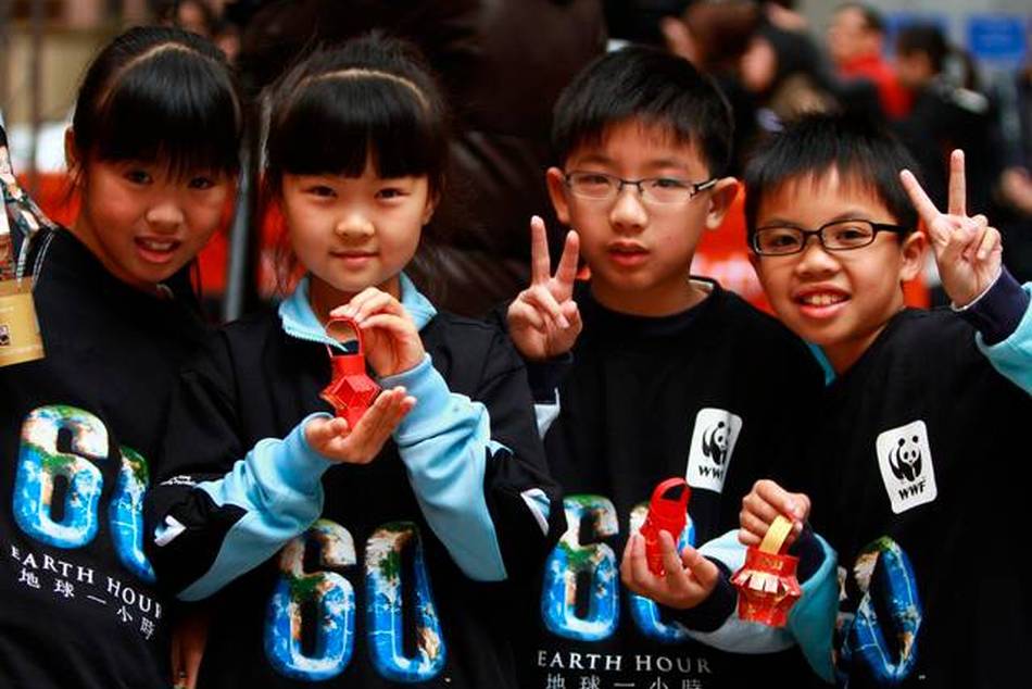 Children At Earth Hour Launch Hong Kong | Source: <a href="http://www.flickr.com/photos/earthhour_global/4443721090/">Flickr/earthhour_global</a>
