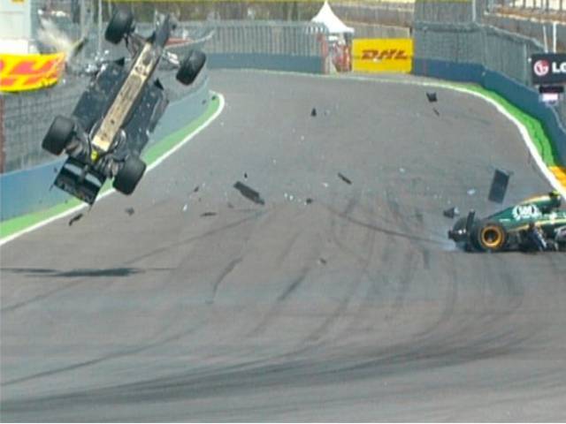 "Going down the back straight I was in Heikki's slipstream,"