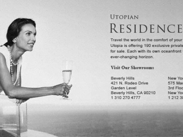 Utopia will have over 200 luxury residences ranging in size from 1,400 to 6,600 square feet