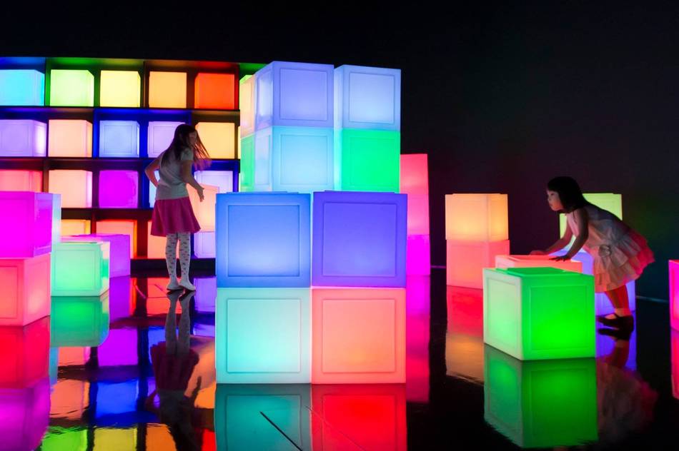 The ArtScience Museum at Marina Bay Sands is now home to Singapore's largest digital playground with installations that dynamically evolve through human presence and participation