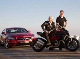 Ducati’s CEO Gabriele del Torchio and Mercedes-AMG CEO Ola Källenius