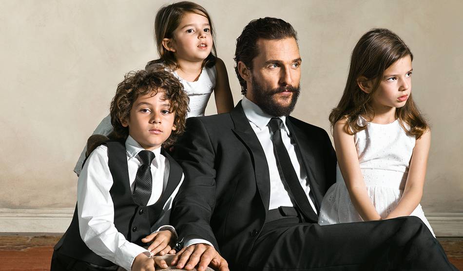 Shot by renowned photographer Brigitte Lacombe, Matthew McConaughey brings to life the campaign celebrating the joy of family life