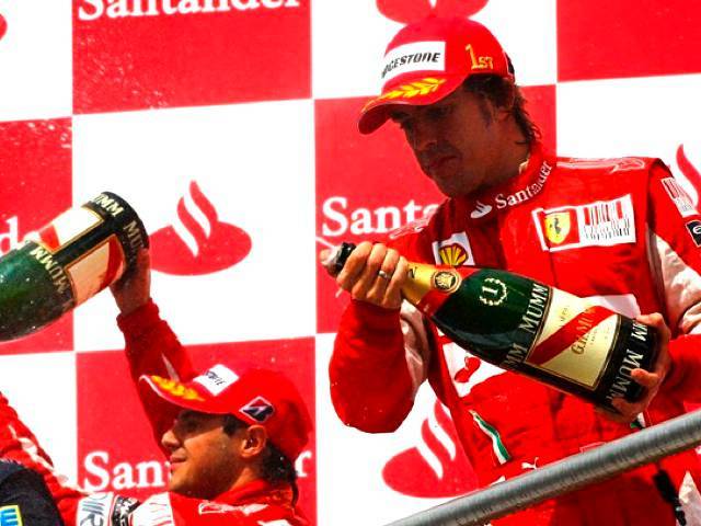  Fernando Alonso and Felipe Massa secured Ferrari's first one-two in two years