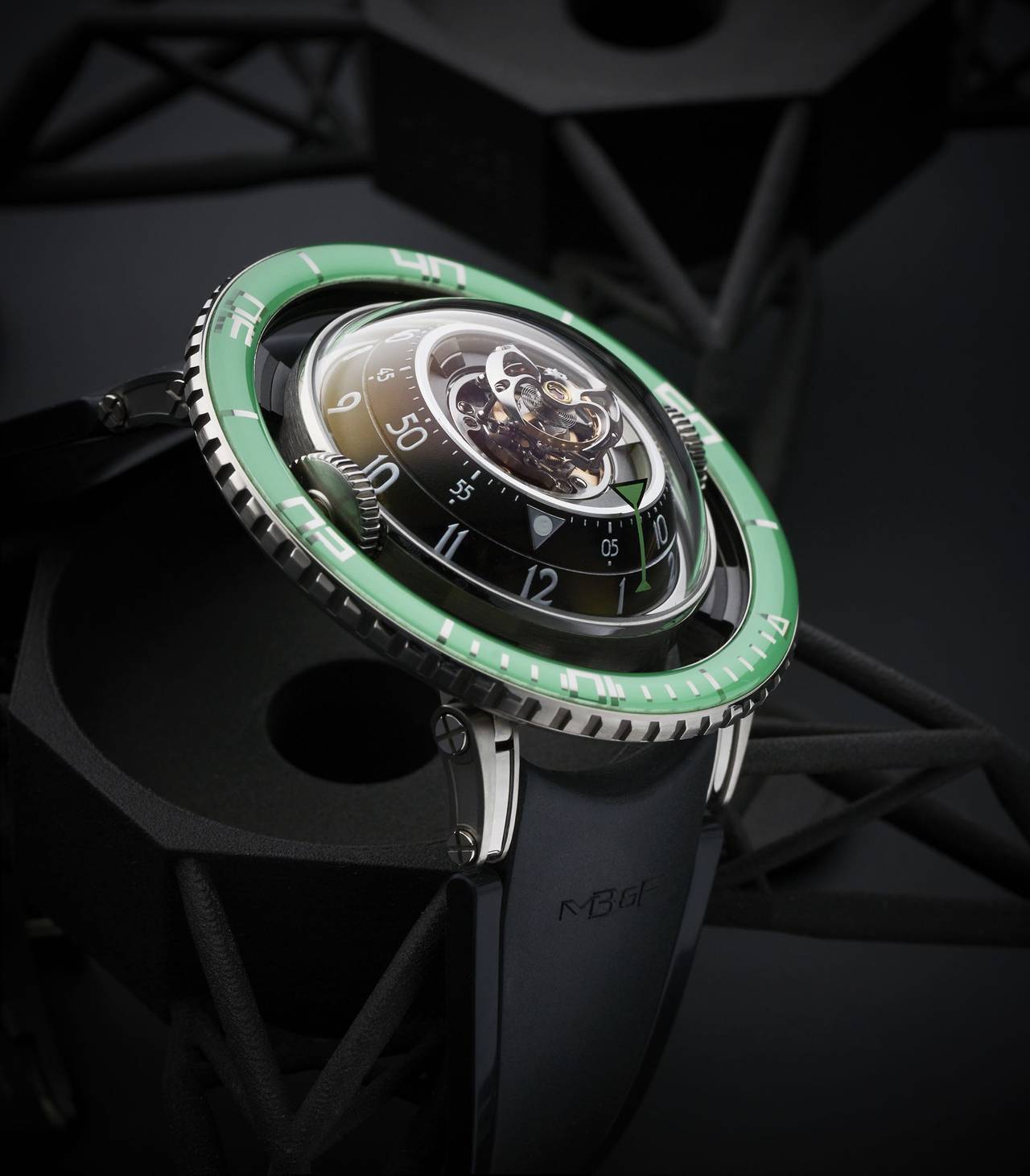 Hands-On with the MB&F HM7 Aquapod in Titanium and Green Sapphire | SJX  Watches