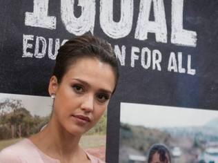 US Honorary Co-Chair of 1Goal, Jessica Alba