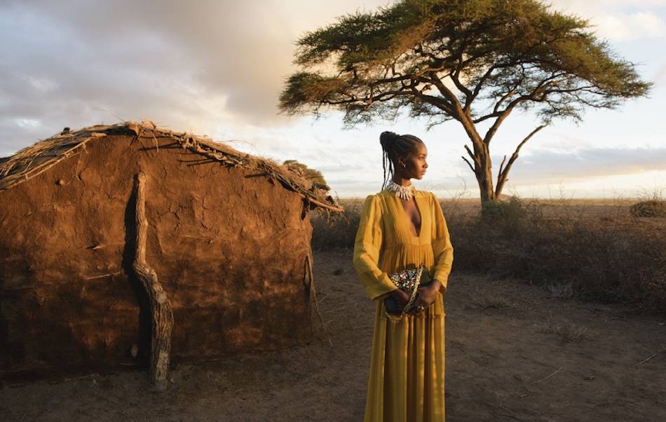 The African-inspired collection for the upcoming season was lensed by Steve McCurry, famed for his 'Afghan Girl' photo