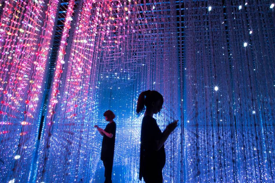 The ArtScience Museum at Marina Bay Sands is now home to Singapore's largest digital playground with installations that dynamically evolve through human presence and participation