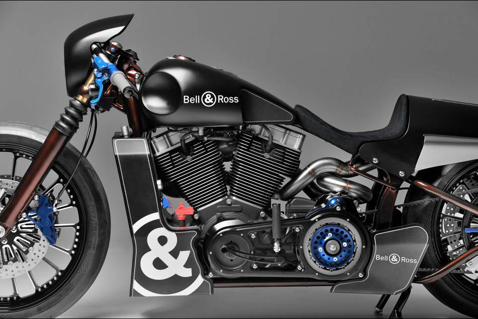 Bell & Ross watches and Shaw Harley-Davidson have teamed up to develop a one-off custom motorcycle