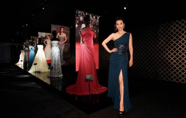 Chinese actress Li Bing Bing cut the ribbon to welcome some of the city's chicest guests at the opening of Gucci's flasghip store at Taipei 101