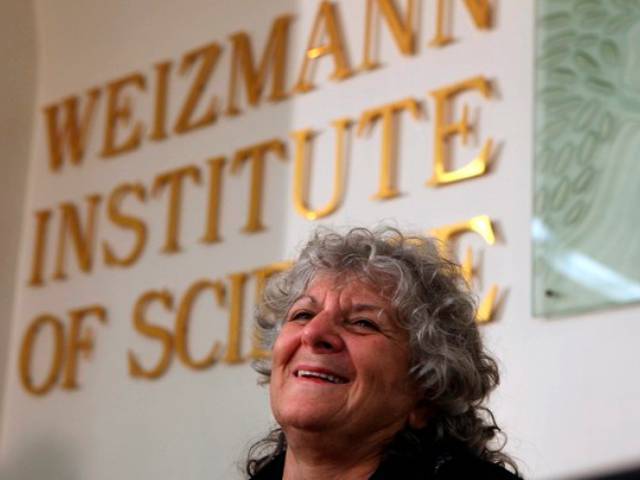 Winner of the 2009 Nobel Prize in Chemistry, Ada Yonath at the Weizmann Institute of Science